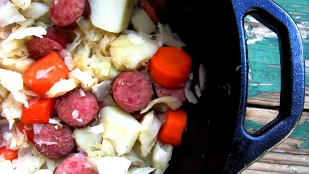 Cabbage Sausage Supper