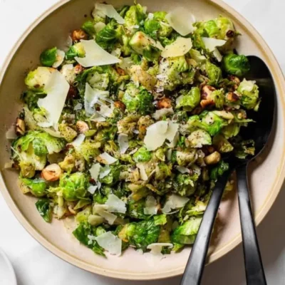 Cacio E Pepe Brussels Sprouts