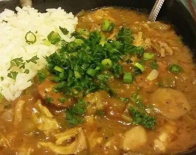 Cajun Chicken And Sausage Gumbo