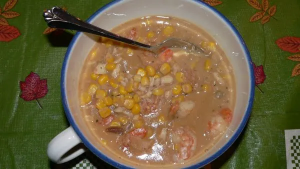 Cajun Corn And Shrimp Chowder