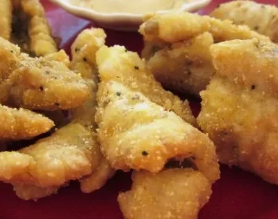 Cajun-Style Spicy Catfish Tenders With Homemade Tartar Sauce