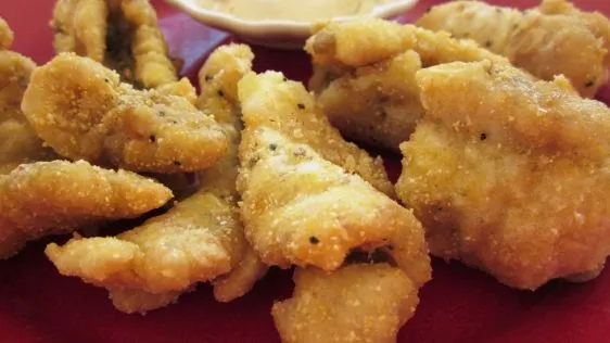 Cajun-Style Spicy Catfish Tenders with Homemade Tartar Sauce