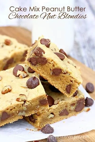 Cake Mix Peanut Butter Squares