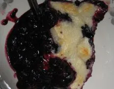 Cake Topped Blueberry Dessert