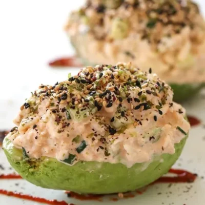 California Spicy Crab Stuffed Avocado