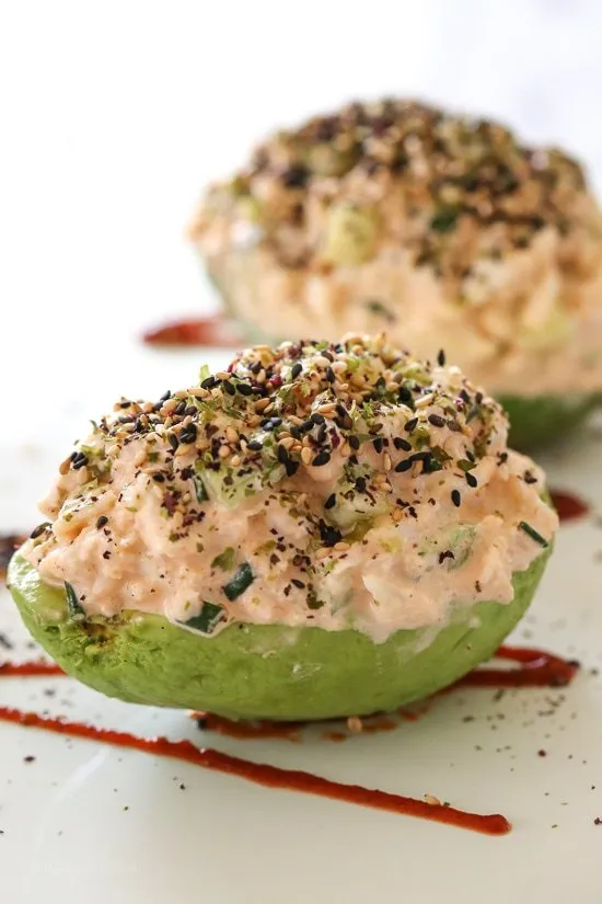 California Spicy Crab Stuffed Avocado