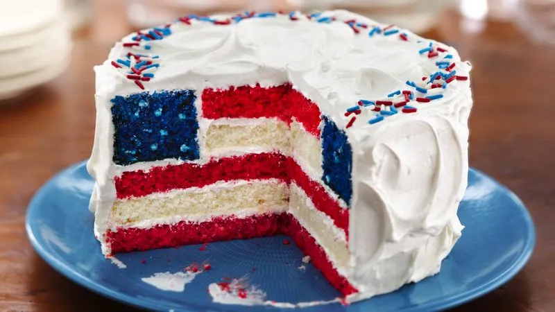 Canada Day Flag Cake