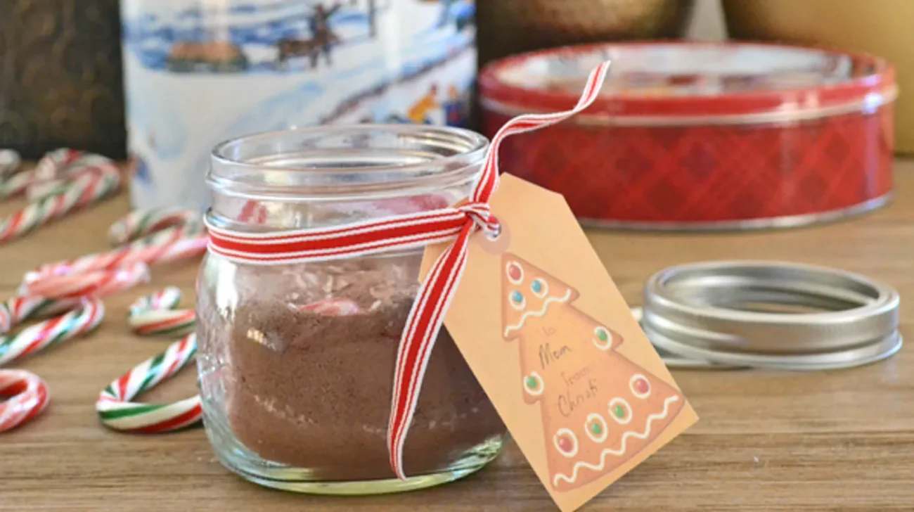 Candy Cane Hot Cocoa Mix Gift