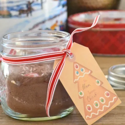 Candy Cane Hot Cocoa Mix Gift
