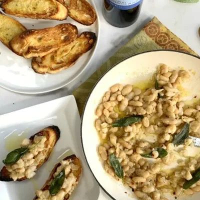 Cannellini Beans And Garlic Bruschetta