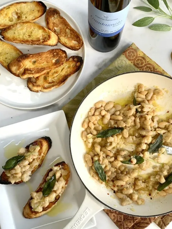 Cannellini Beans And Garlic Bruschetta