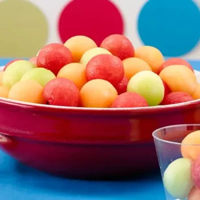 Cantaloupe And Watermelon Salad