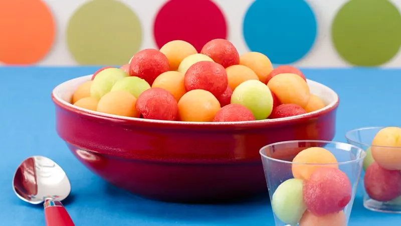 Cantaloupe And Watermelon Salad