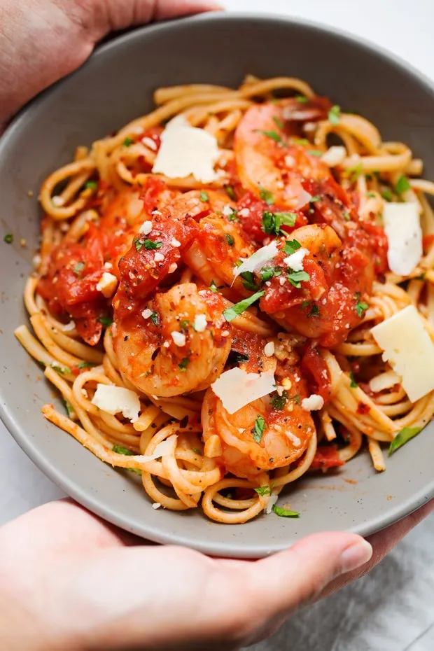 Capellini With Tomatoes, Garlic, And Basil