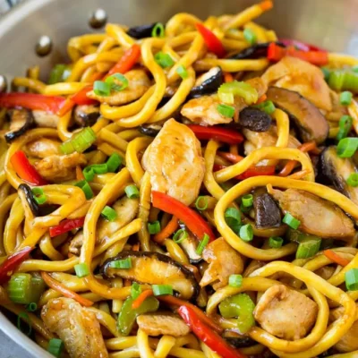 Capsicum And Egg Noodle Stir- Fry