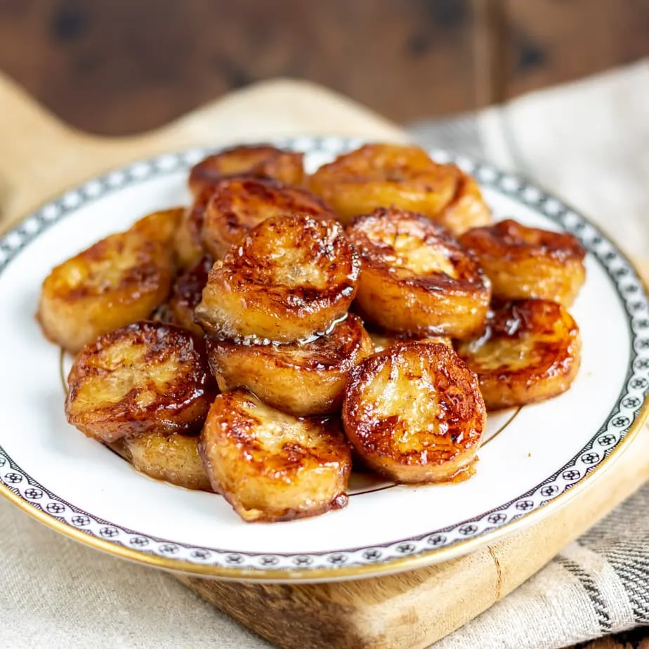 Caramel Bananas With Maple Syrup
