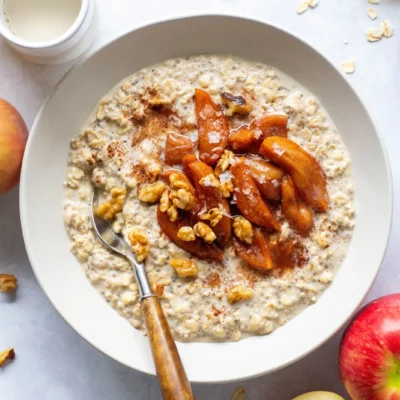 Caramel Oatmeal Baked Apple