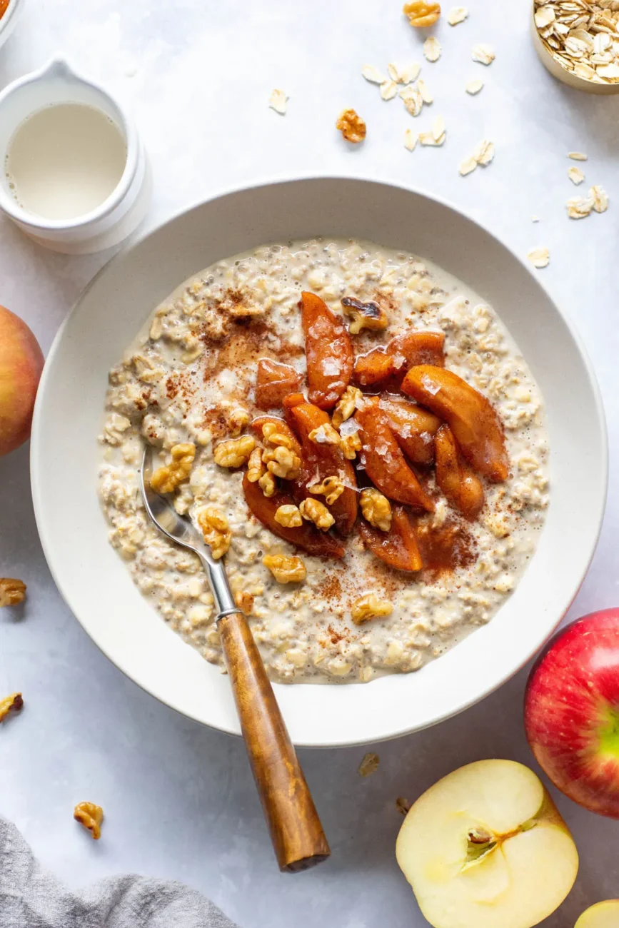 Caramel Oatmeal Baked Apple