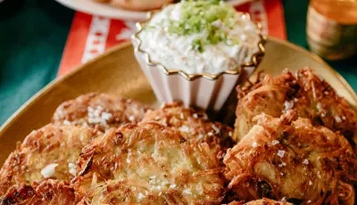 Caramelized Onion Potato Pancakes Recipe