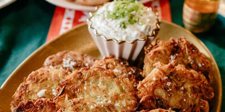 Caramelized Onion Potato Pancakes Recipe