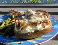 Caramelized Onion Stuffed Baked Potato