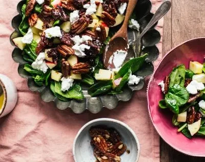 Caramelized Pear And Spinach Salad Recipe