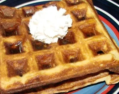 Cardamom Sour Cream Waffles