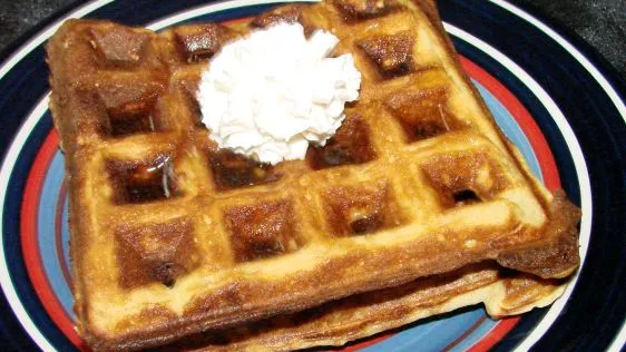 Cardamom Sour Cream Waffles