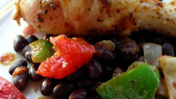 Caribbean Chicken And Black Beans