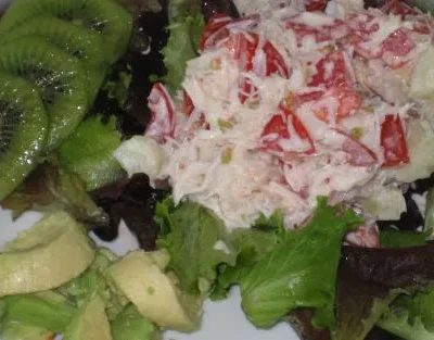 Caribbean Crabmeat Salad With Creamy