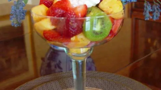 Caribbean Fruit Salad With Coconut Cream