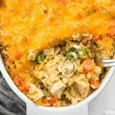 Carrot And Cheesy Rice Casserole