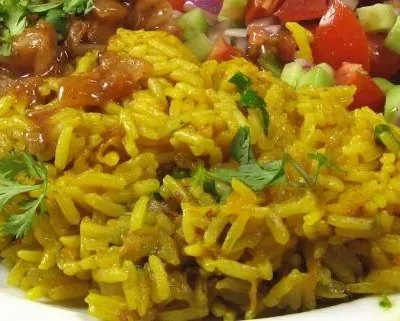 Carrot And Coriander Pilaf