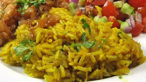 Carrot And Coriander Pilaf