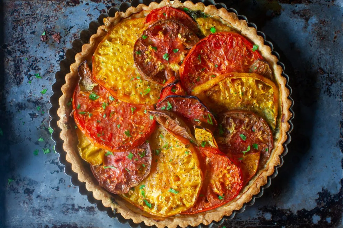 Carrot & Leek Mustard Tart Dorie