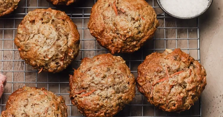 Carrot Muffins With Raisins And Dried Pineapple