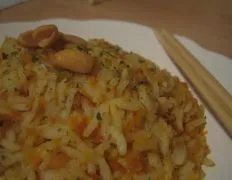 Carrot Rice With Peanuts