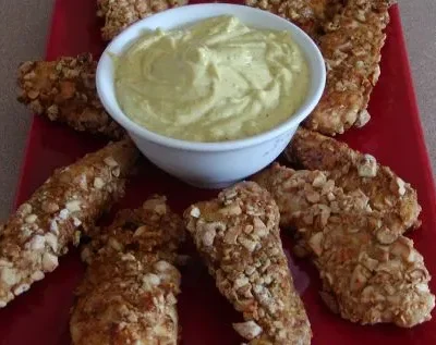 Cashew Chicken Fingers With Curry