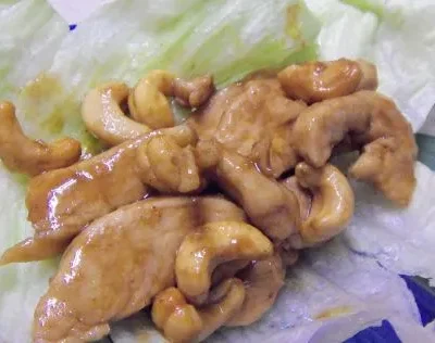 Cashew Chicken Lettuce Wraps