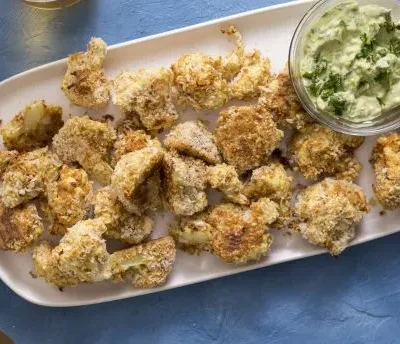 Cauliflower Panko Pakoras Breaded And