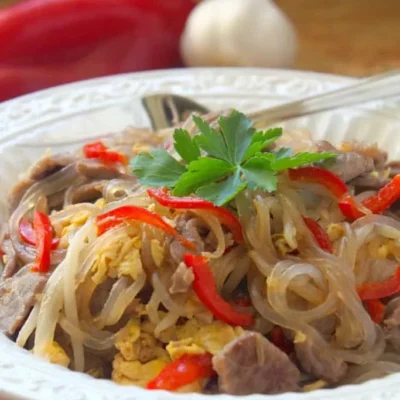 Cellophane Noodle With Asian Sprout