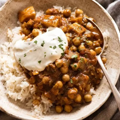 Chana And Aloo Chickpea And Potato Curry