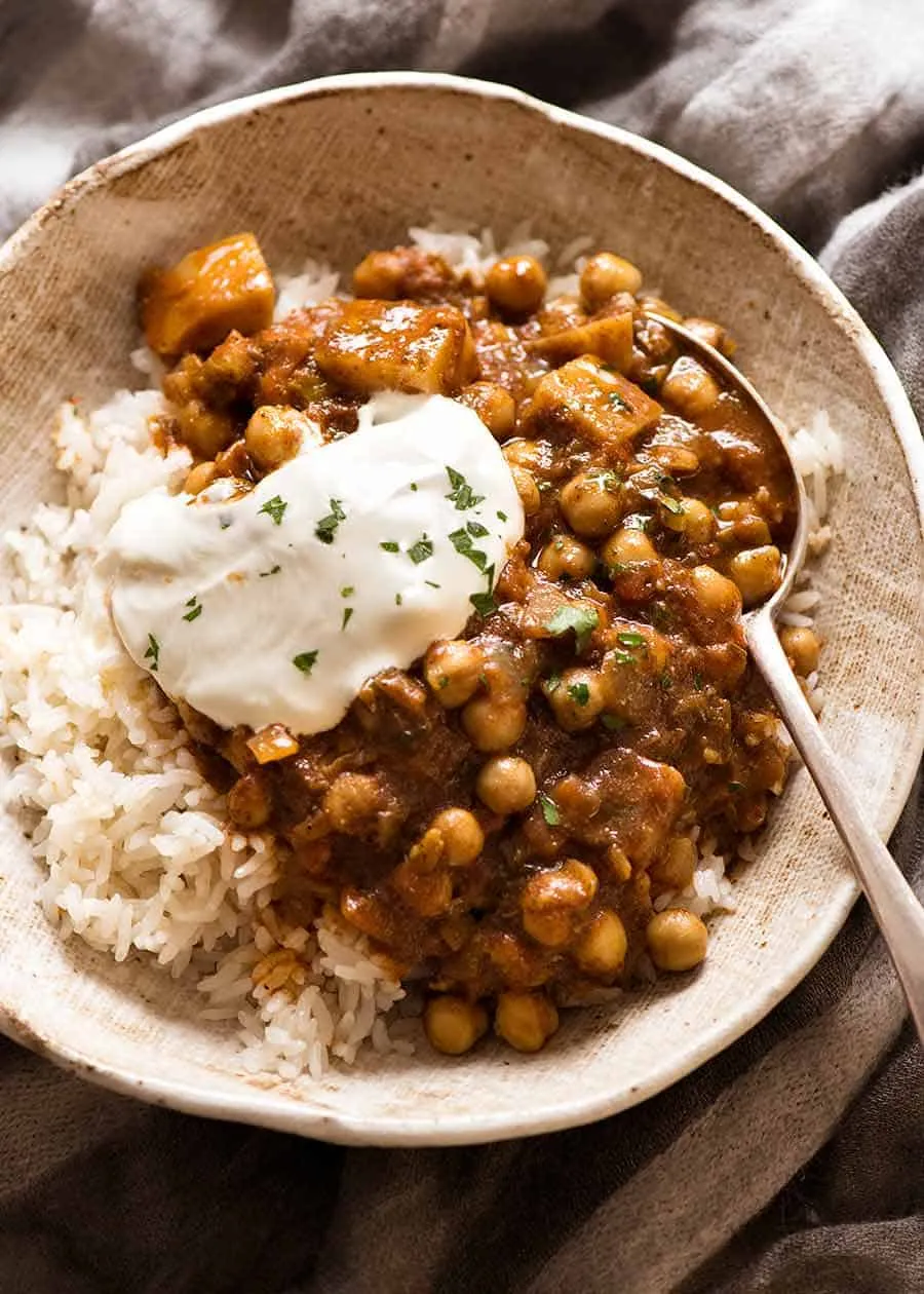 Chana And Aloo Chickpea And Potato Curry