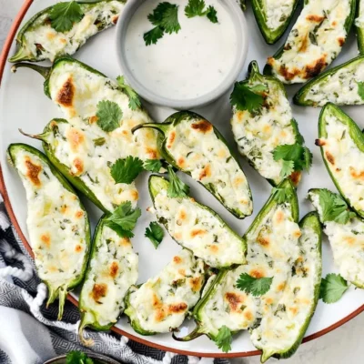 Charred Jalapeno Poppers