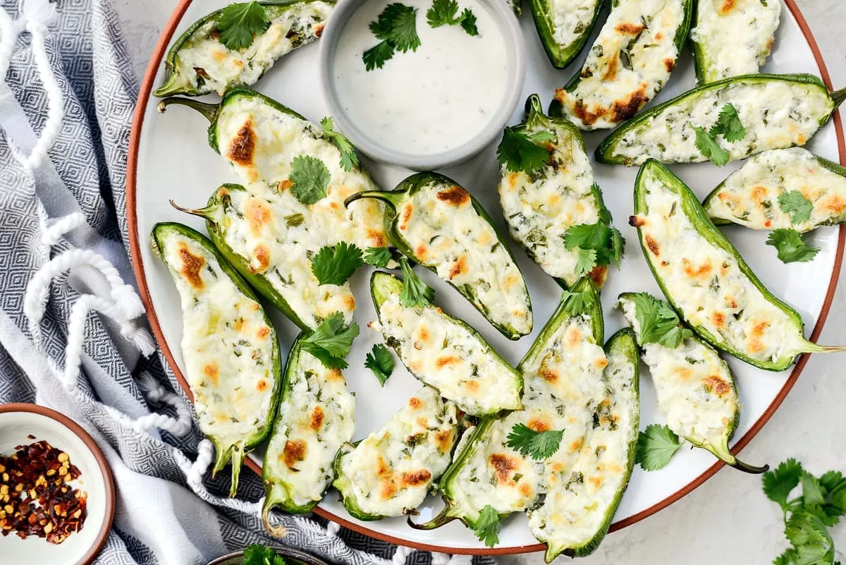 Charred Jalapeno Poppers