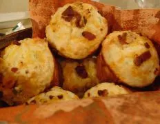 Cheddar Bacon And Green Onion Muffins