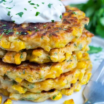 Cheddar Jack Corn Fritters