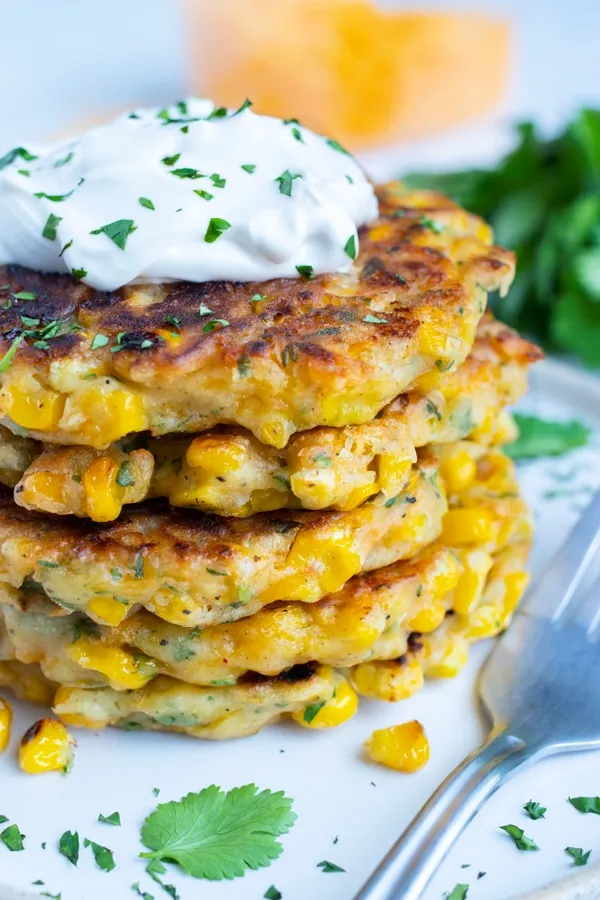 Cheddar Jack Corn Fritters