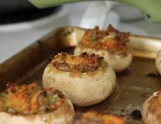 Cheddar Stuffed Mushrooms