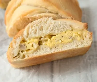 Cheese And Egg Breakfast Braid